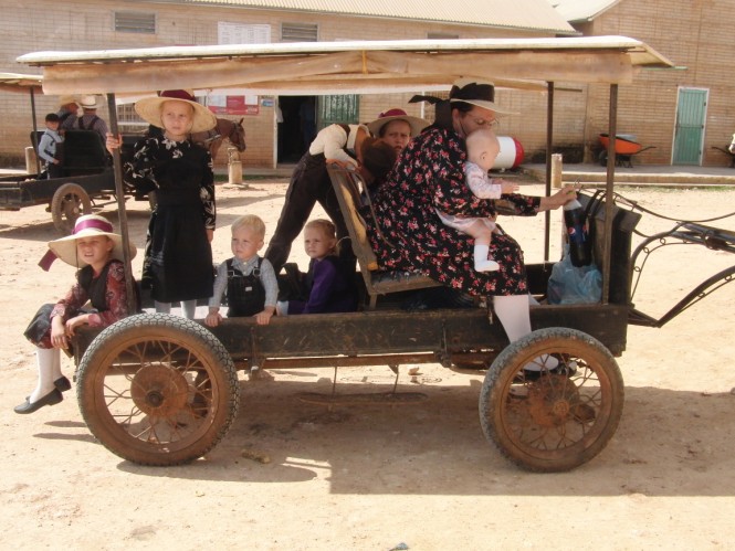 Mennonite family in Progresso Mennonite family in Progresso